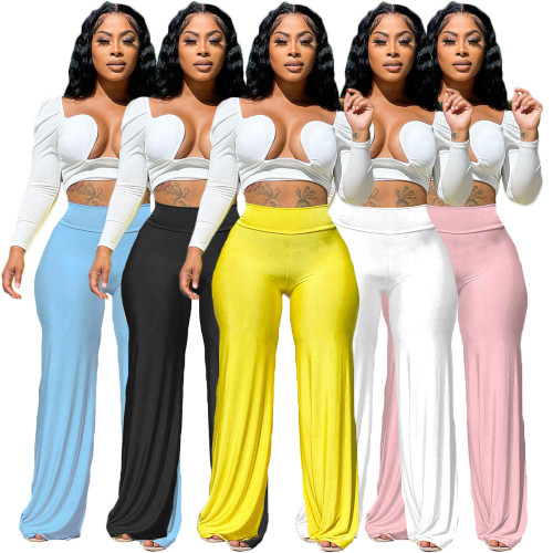 Women's Popular Casual Solid Color Loose Pants