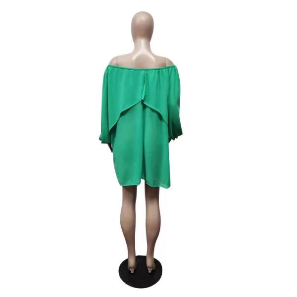 drawstring irregular dress