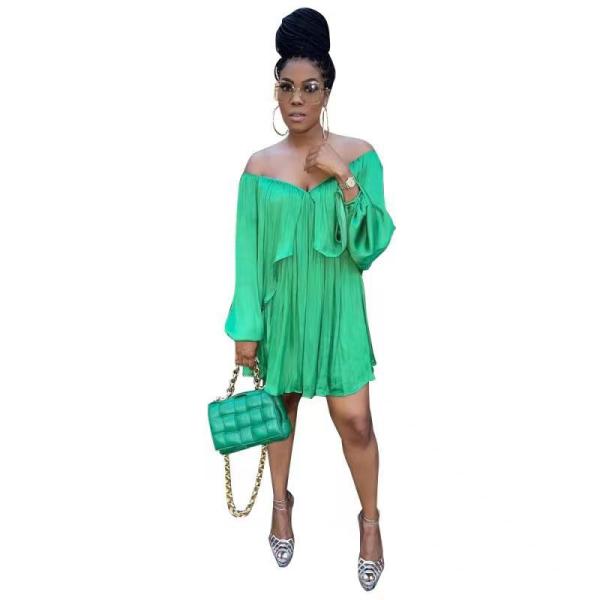 drawstring irregular dress