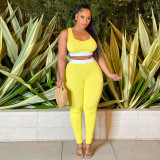 Women's two-piece vest trousers stitching sports suit summer sexy