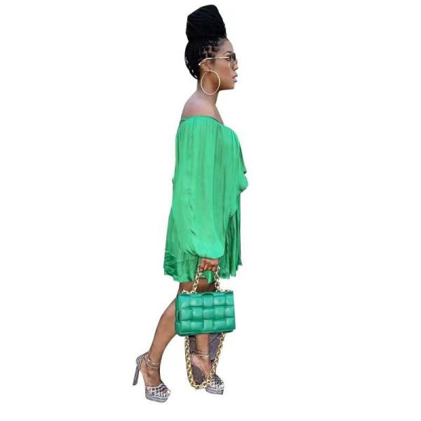 drawstring irregular dress