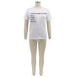 Women's Short Sleeve Letter Print Fashion T-Shirt