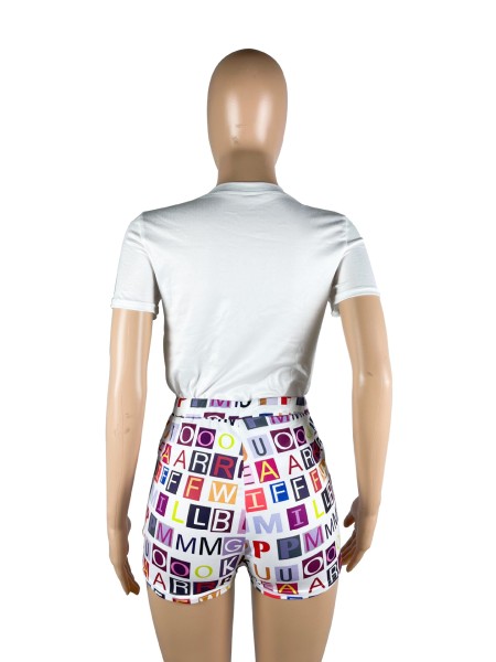 Women's Fashion Alphabet Graffiti Positioning Print Street Hipster