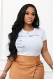 Women's Short Sleeve Letter Print Fashion T-Shirt