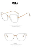 Cat eye glasses frame anti-blue light flat mirror personalized glasses plain glasses frame
