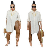 solid color trendy shirt