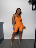 Fashion sexy suspenders shiny two-piece set