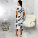 New Slim Fit Sexy Short Sleeve Women's One Piece Dress