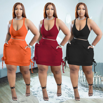 Women's Casual Suit Fat Woman Plus Size Skirt Suit