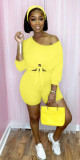 Women's Fashion Sports Leisure Bow Navel Shower Two-piece Set