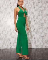 Solid Color Fitted Jumpsuit Solid Color Fitted Jumpsuit