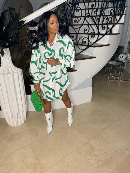 Long Sleeve Casual Loose Print Shirt Dress