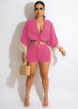 Lace-Up Fringe Two-Piece Doll Sleeve Set