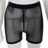 Sexy Vest Tight High Waist Hip Raise Hollow Shorts Suit
