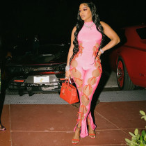 women's solid color halter neck strapless trousers jumpsuit