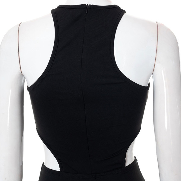 Sexy Sleeveless Cutout Skinny Hip Lift Bodysuit