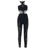 Sexy Sleeveless Cutout Skinny Hip Lift Bodysuit