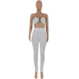 Sexy Polyester Lingerie Pants Multicolor Two Piece Set
