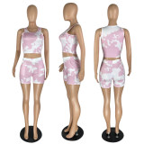 Tie Dye Sports Fitness Yoga Set