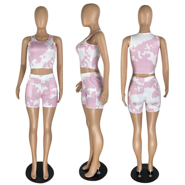 Tie Dye Sports Fitness Yoga Set