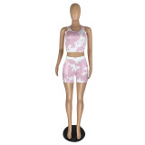 Tie Dye Sports Fitness Yoga Set