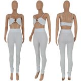 Sexy Polyester Lingerie Pants Multicolor Two Piece Set