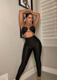 Sexy Polyester Lingerie Pants Multicolor Two Piece Set