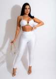 Sexy Polyester Lingerie Pants Multicolor Two Piece Set
