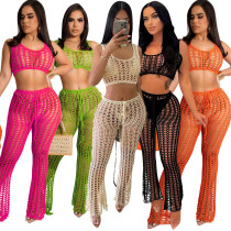 Women's Hollow Perspective Two-piece Beach Style Mesh Handmade Hook Sexy Fashion Suit Women's Hollow Perspective Two-piece Beach Style Mesh Handmade Hook Sexy Fashion Suit