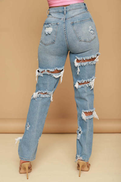 Wear Fashion Women's Fashion Versatile Loose Jeans Wide Leg Pants