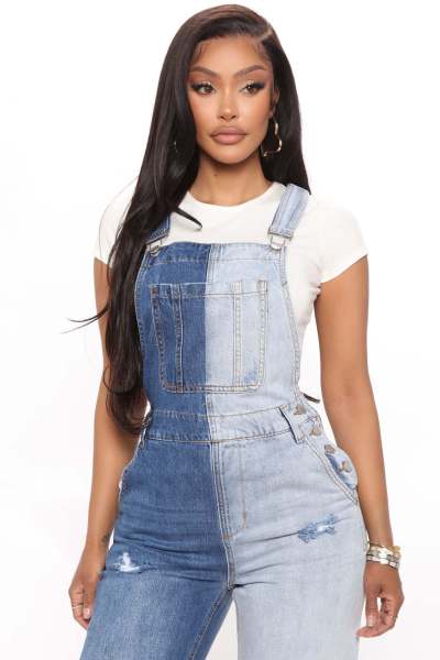 Ladies overalls one-piece slim fit jeans women's trousers trousers
