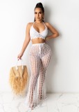 Women's Hollow Perspective Two-piece Beach Style Mesh Handmade Hook Sexy Fashion Suit