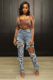 Wear Fashion Women's Fashion Versatile Loose Jeans Wide Leg Pants