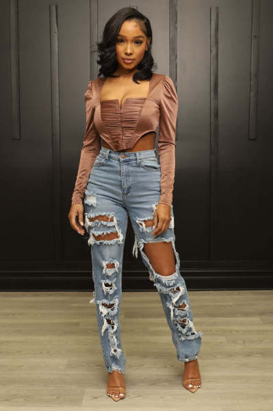 Wear Fashion Women's Fashion Versatile Loose Jeans Wide Leg Pants
