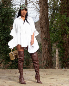 Casual Fashion Solid Color Loose Dress