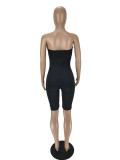 Women's Feather Wrap Slim Fit Jumpsuit