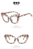 Anti-blue light big frame cat eye flat mirror simple glasses frame wild fashion glasses frame