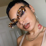 Anti-blue light big frame cat eye flat mirror simple glasses frame wild fashion glasses frame