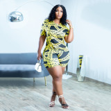 Women's spring and summer sexy personality fashion positioning printing letter casual two-piece suit