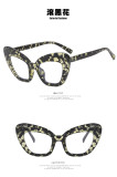 Anti-blue light big frame cat eye flat mirror simple glasses frame wild fashion glasses frame