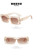 Square Rice Nail Sunglasses V-Shaped Sunglasses Fashion Narrow Frame Sunglasses Trend Women