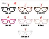 Square small frame TR90 glasses frame anti-blue light flat mirror bag flower simple glasses frame