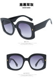 Rice nail big frame sunglasses square sunglasses ins net red sunglasses high-end sense