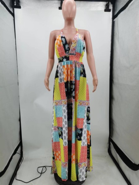 Printed Fashion Casual Swing Dress