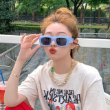 Tide Square Sunglasses Ladies Retro Simple Sunglasses Net Red Sunglasses Street Shot