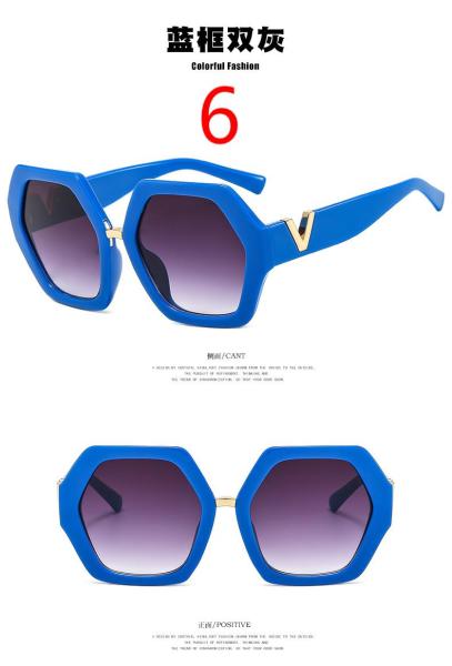 Polygonal Sunglasses V Legs Trend Irregular Decorative Sunglasses Fashion Sunglasses Women