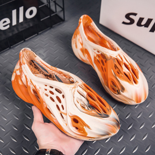 Cutout Sports Rubber Anti-Slip Coconut Camouflage Beach Clogs