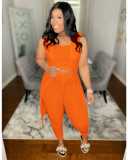 Pit Strip Solid Color Vest Jacket Three Piece Suit