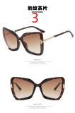 T Polygon Sunglasses Fashion Large Frame Butterfly Cat Eye Sunglasses Gradient Sunglasses