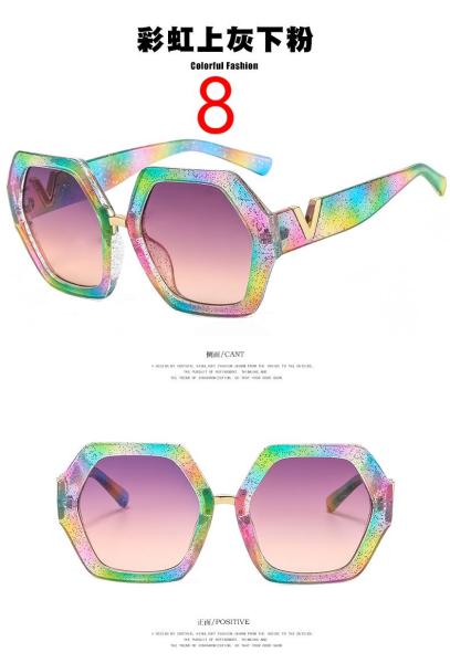 Polygonal Sunglasses V Legs Trend Irregular Decorative Sunglasses Fashion Sunglasses Women